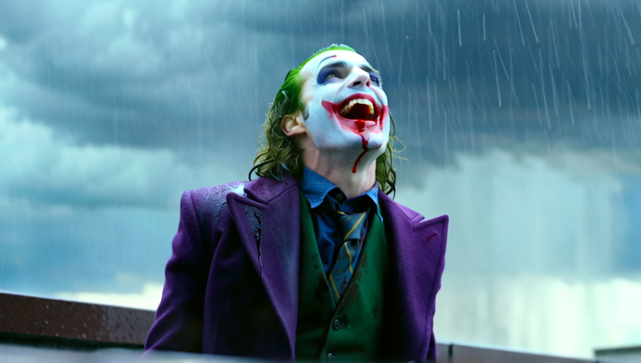 Medium close-up, low angle looking up