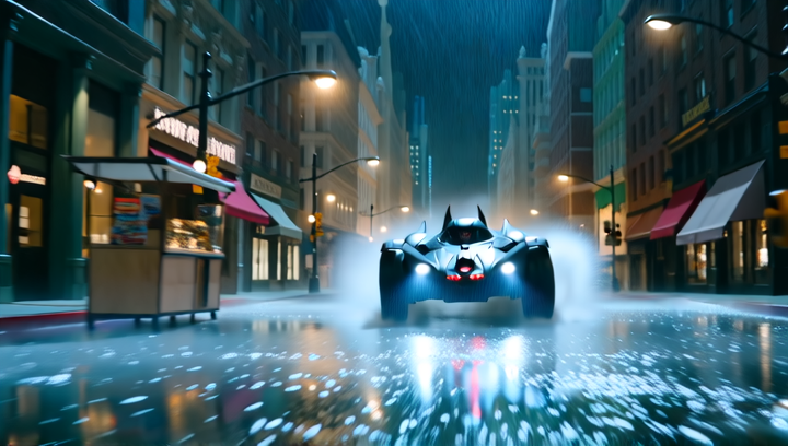 Front-facing tracking shot, ground level