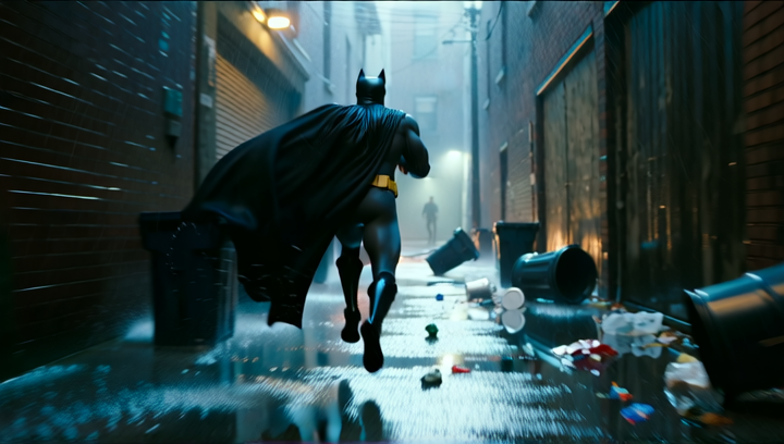 catwoman - SPRINT THROUGH CHAOS - Fast tracking shot, camera running alongside